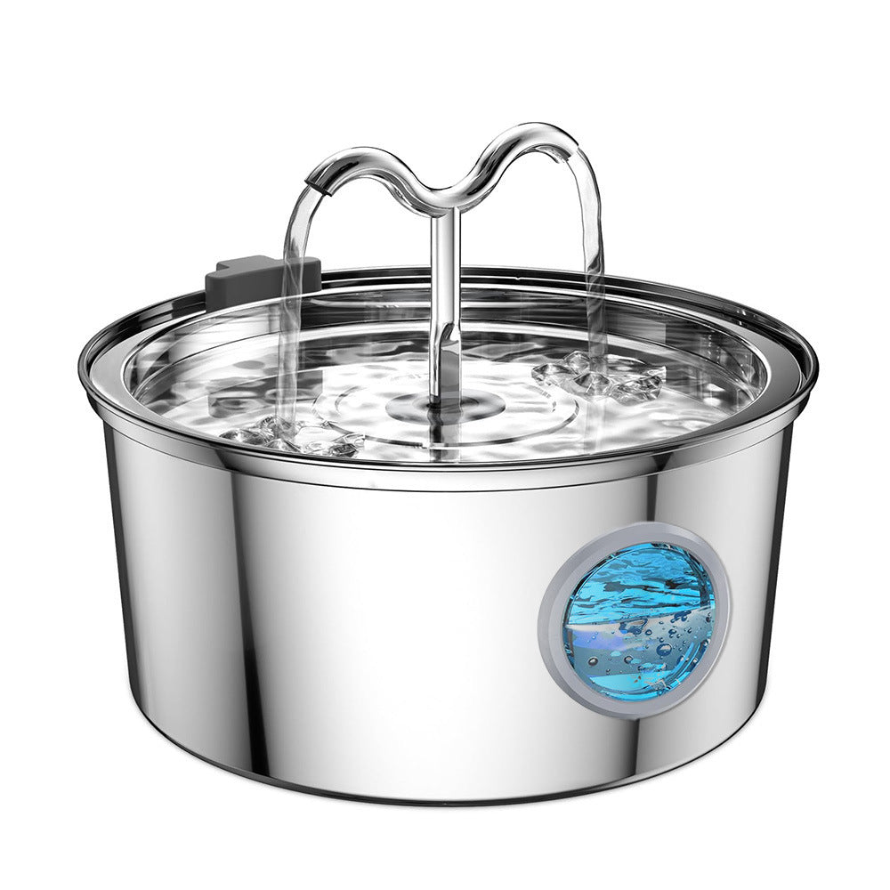 Pawpampered Stainless Steel Pet Water Fountain