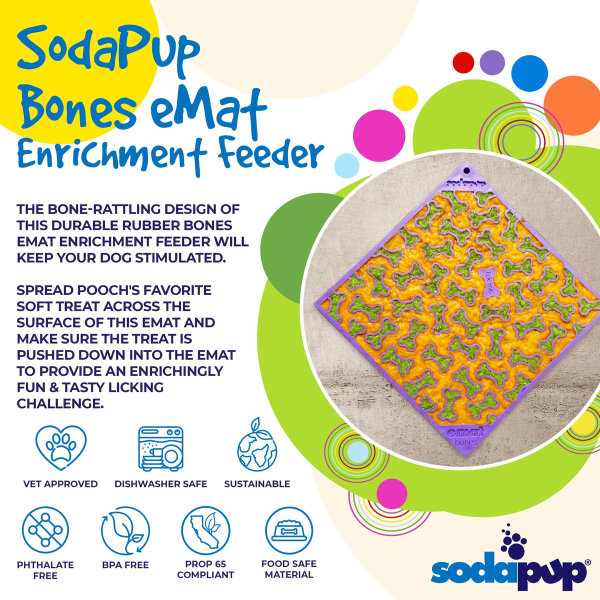 SodaPup Bones Lick Mat