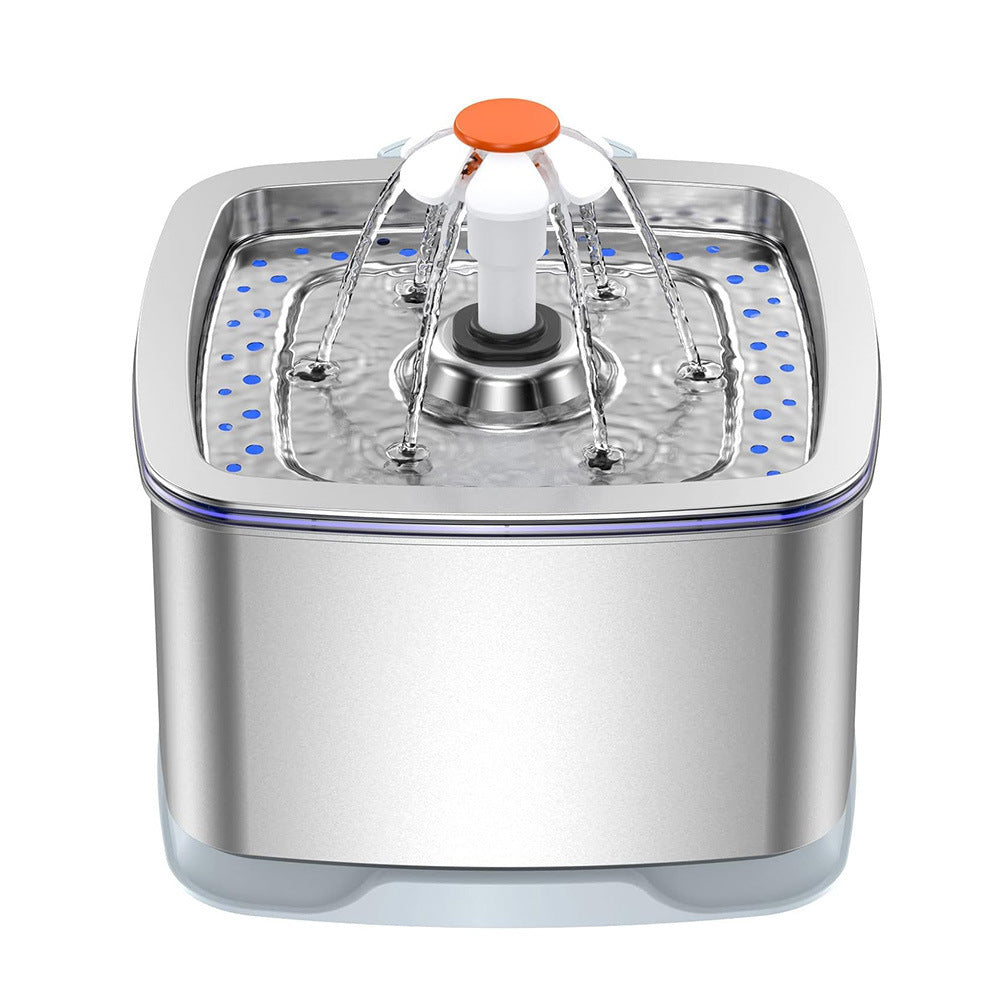 Pawpampered Stainless Steel Pet Water Fountain