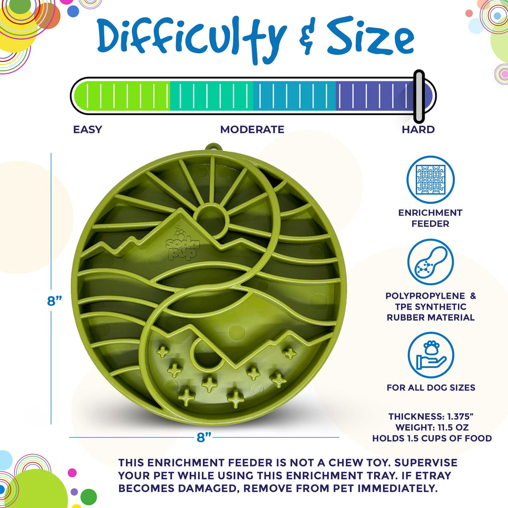 SodaPup Sun & Moon eTray Slow Feeder