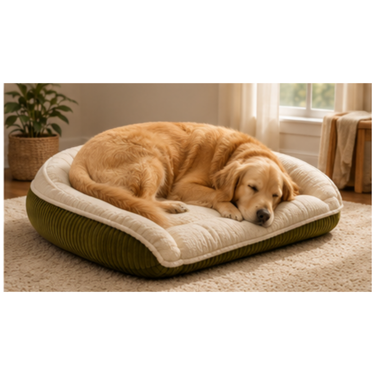 HuggleHounds Scout Perfect Bolster Dog Bed