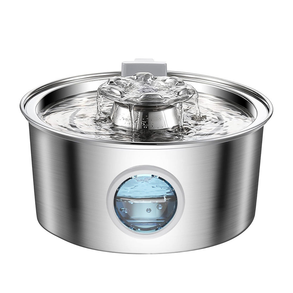 Pawpampered Stainless Steel Pet Water Fountain