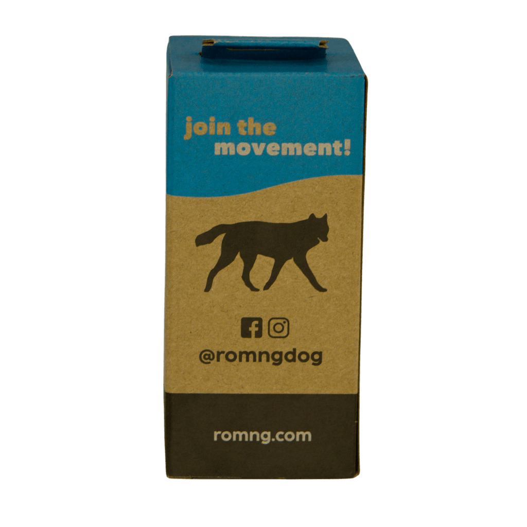 rōmng bio-based dog poop bags roll and package