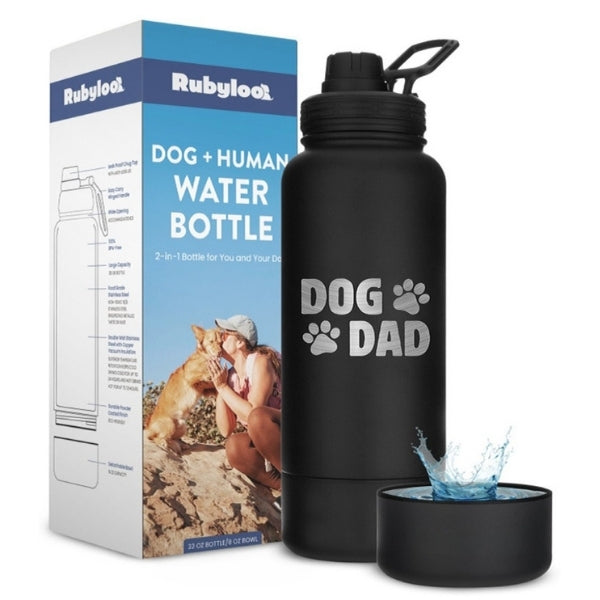 Rubyloo Dog + Human Water Bottle