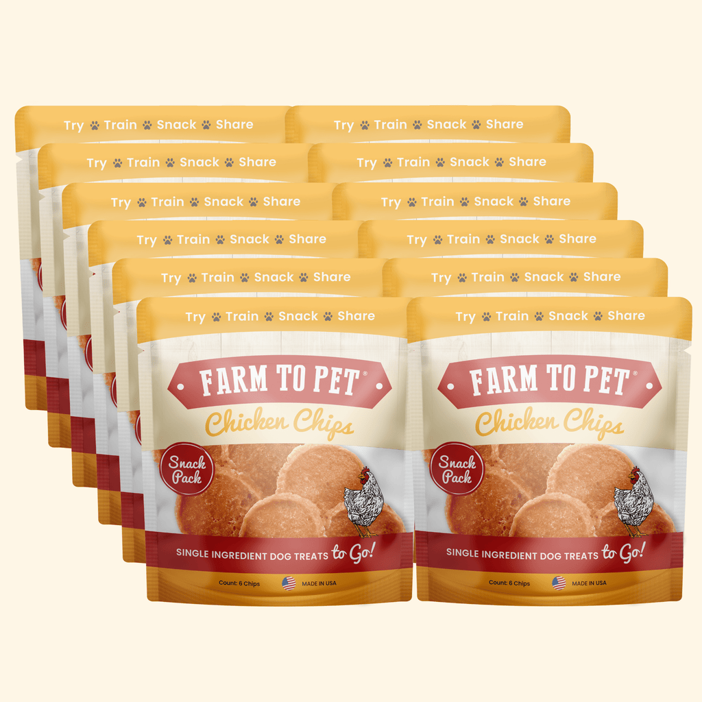 Farm To Pet Chicken Chips Snack Packs