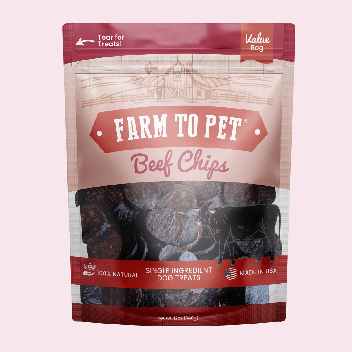 Farm To Pet Beef Chips