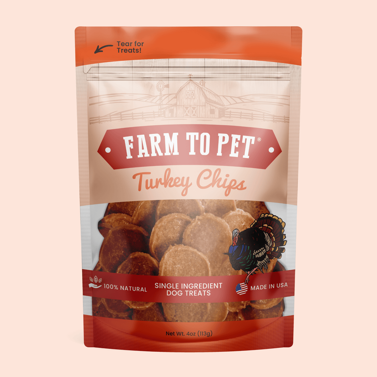 Farm To Pet Turkey Chips