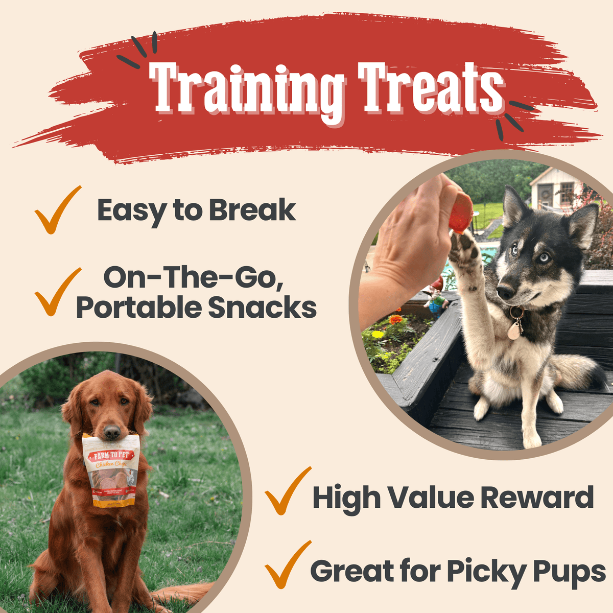 Farm To Pet Turkey & Chicken Treat Duo