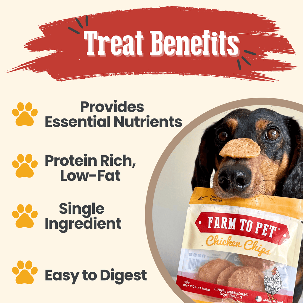 Farm To Pet Chicken Chips Snack Packs