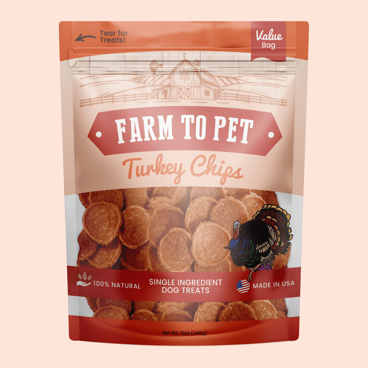 Farm To Pet Turkey Chips