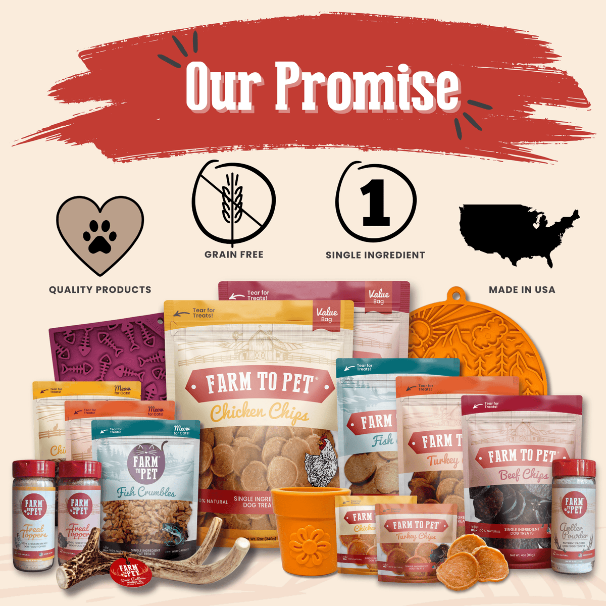 Farm To Pet Dog Treat Sampler