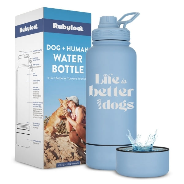 Rubyloo Dog + Human Water Bottle
