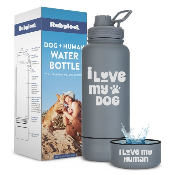 Rubyloo Dog + Human Water Bottle