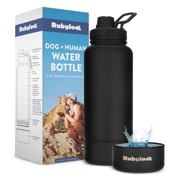 Rubyloo Dog + Human Water Bottle