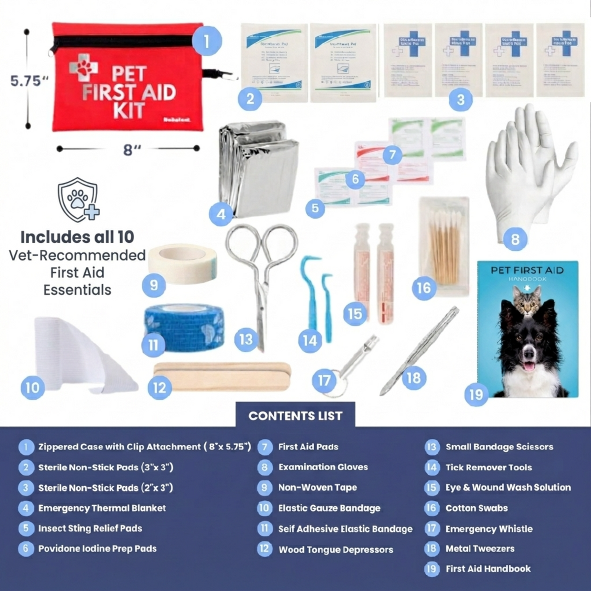 Rubyloo Pet First Aid Kit